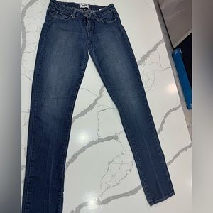 Women blue skinny jeans